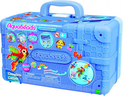 Aquabeads 31967 mallette à emporter pour artiste avec plateau de tri - 1400 perles en 38 couleurs - ensemble complet