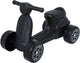 Trottinette Plasto noir - trotteur - roues silencieuses - voiture de marche - hauteur d'assise 22 cm - plastique robuste - fabriqué en Finlande - à partir de 1 an