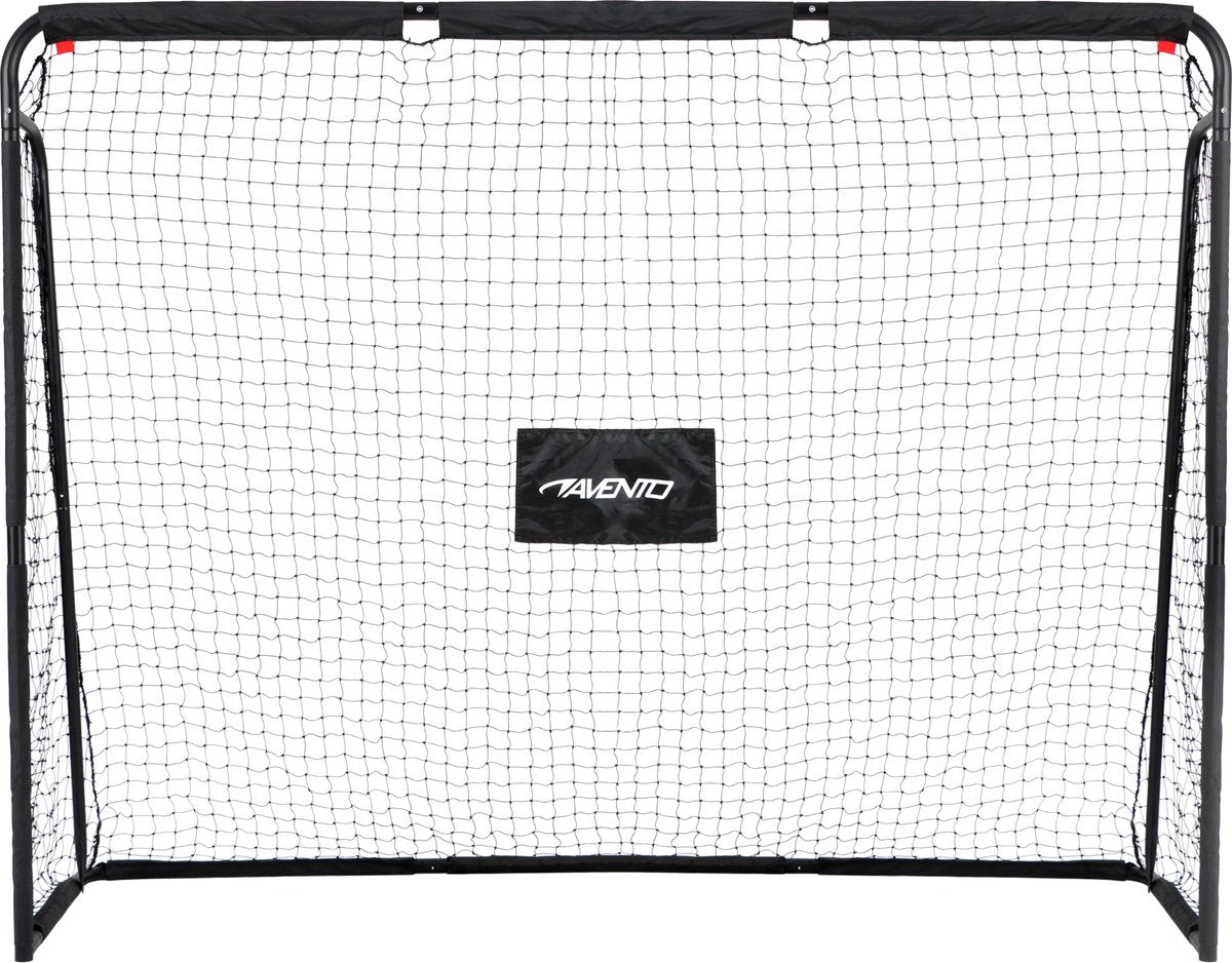 But de football Avento avec écran cible - acier - env. 220 x 76 x 170 cm