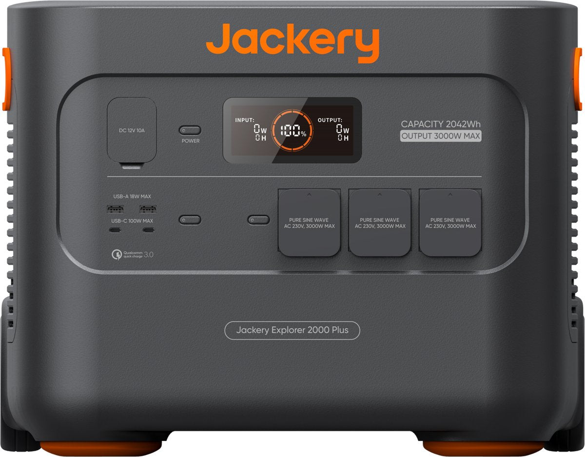 Jackery - explorer 2000 plus - centrale électrique portable - générateur solaire 2000 plus - 2042,8wh - batterie lifepo4 - centrale électrique portable - charge rapide en 1,7 heures