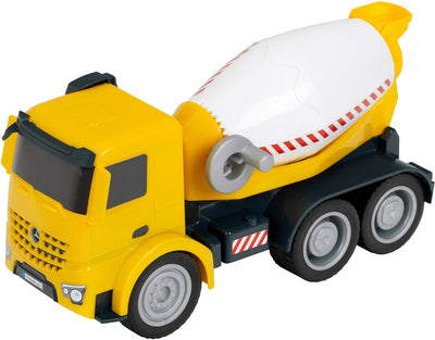 Klein Toys Mercedes Benz Arocs - Bétonnière - Intérieur et Extérieur - Jaune - Échelle 1:24 - Jouets