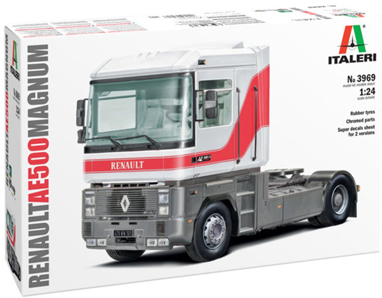 Italeri maquette camions - 3969 renault ae500 magnum 4x2 - camion plastique - 1:24 - modélisme