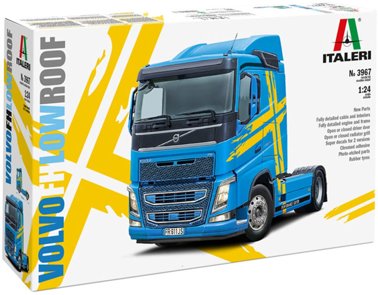 Italeri modélisme camions - 3967 volvo fh4 camion 4x2 - toit bas - camion plastique - 1:24 - modélisme