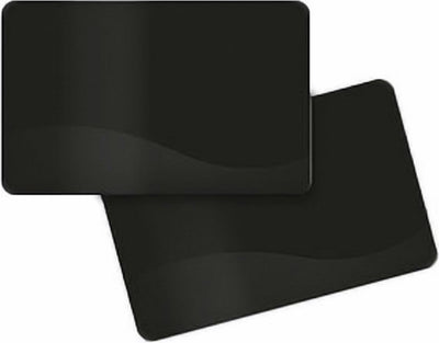 Carte Zebra, PVC alimentaire, 30 mil, noir