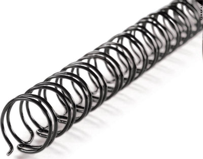 Dos métallique Gbc 10mm 34 anneaux a4 noir paquet de 100 pièces