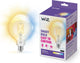 Lampe globe à filament Wiz - lumière blanc chaud à froid - éclairage LED intelligent - culot E27 - 60w - transparent - wi-fi - grosse ampoule : g125