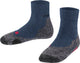 Falke tk2 chaussettes de marche courtes anti-ampoules en laine épaisse matière fonctionnelle enfants bleu - taille 31-34
