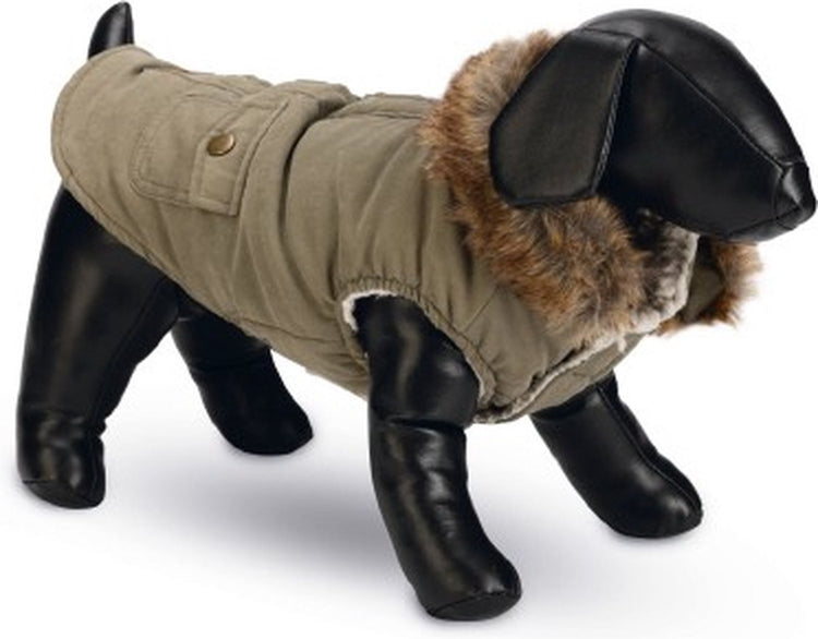 Conçu par lotte philos - manteau pour chien - vert - l - 32 cm