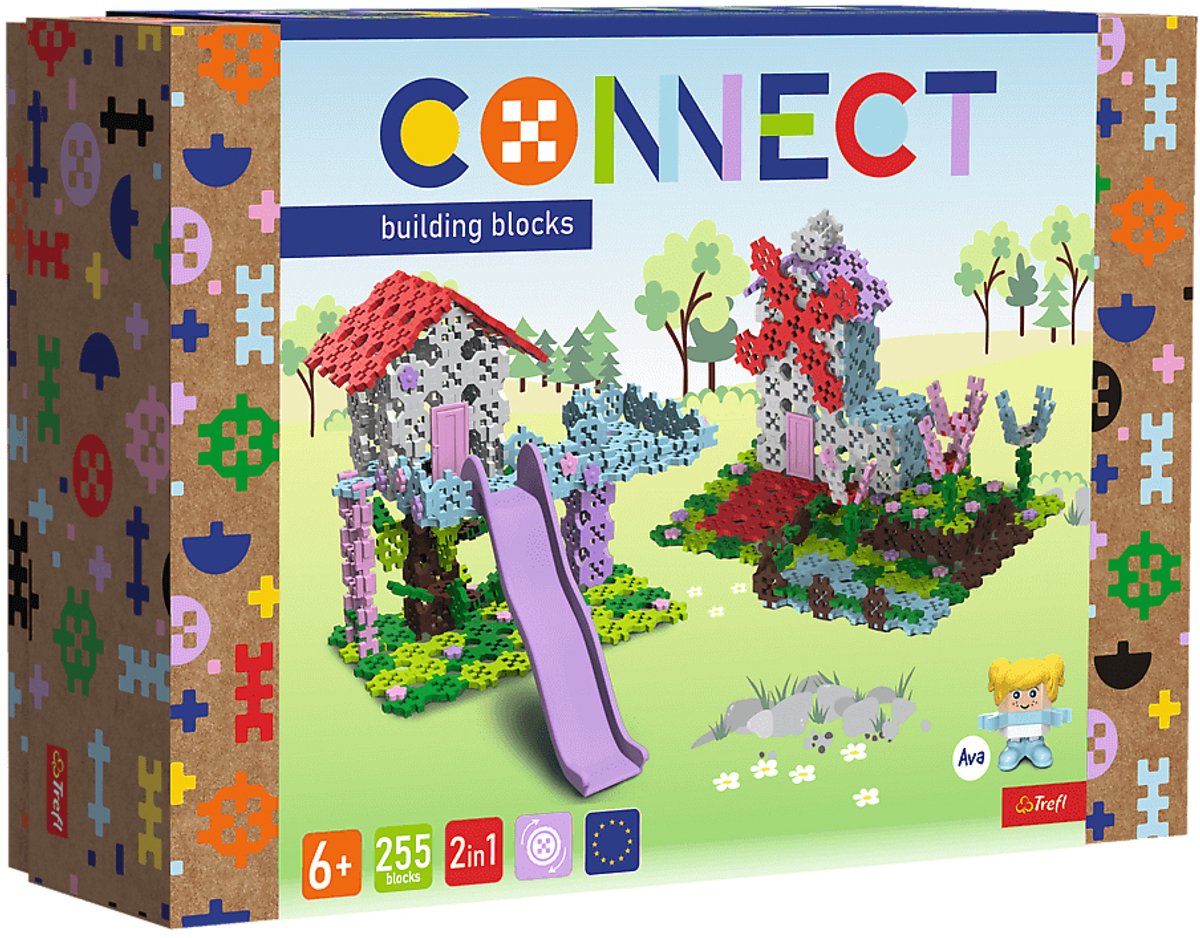 Trefl set de construction cabane dans les arbres moulin à vent FSC mix 70 % jouets durables.
