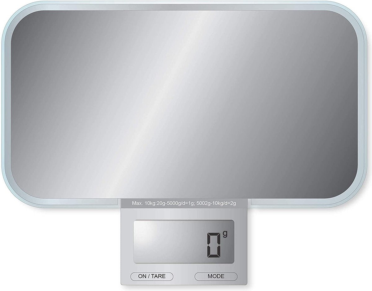 Balance de cuisine Pebbly slim - acier inoxydable - rectangulaire