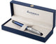 Waterman expert deluxe, stylo plume, laque métallisée et bleue avec détails palladiés, plume fine avec palladium