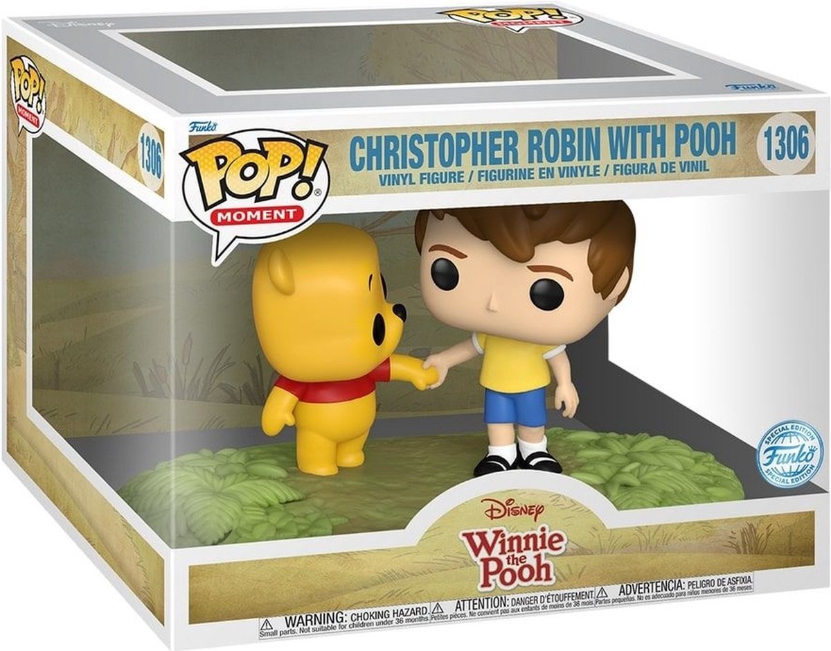 Funko pop moments : disney - christopher robin avec ourson pop #1306