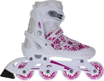 Compy 8.0 Inlineskates Softboat Girls Blanc Rose Rose Taille 34-37