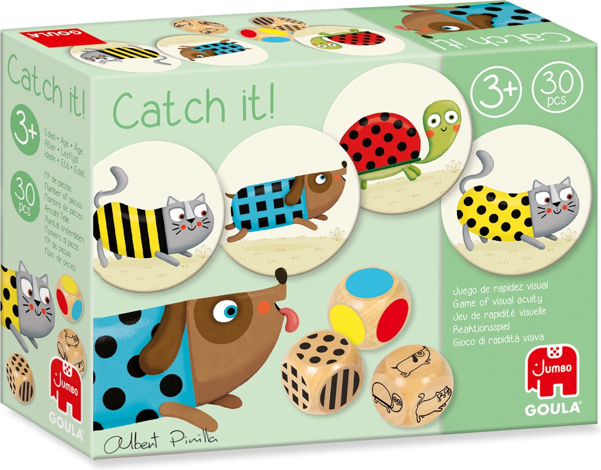 Goula jumbo - - attrapez-le ! - jeu de dés pédagogique - à partir de 3 ans