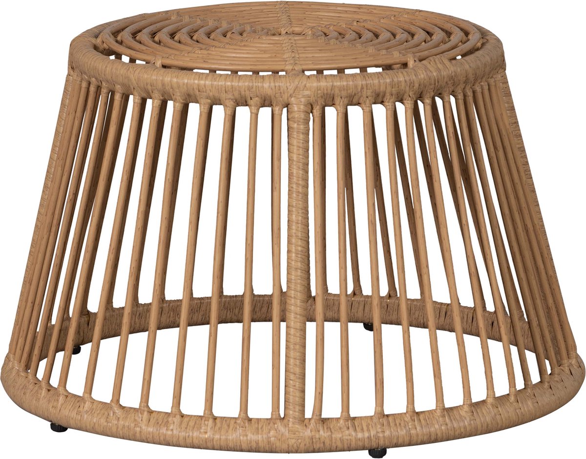 Repose-pieds Woood alatna - osier - naturel - 33x43x43