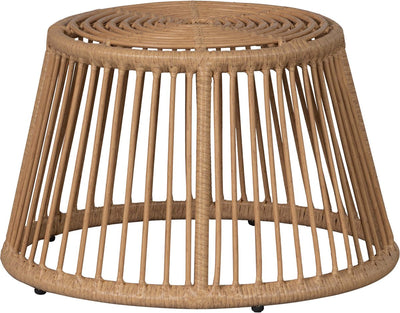 Repose-pieds Woood alatna - osier - naturel - 33x43x43