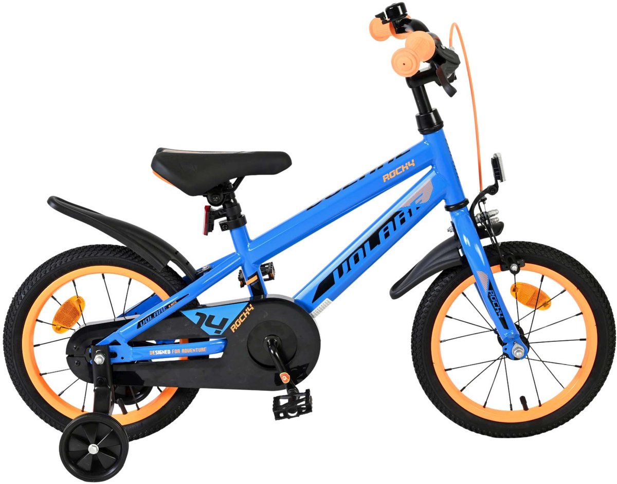Volare Rocky Children's Bicycle - Boys - 14 pouces - Bleu