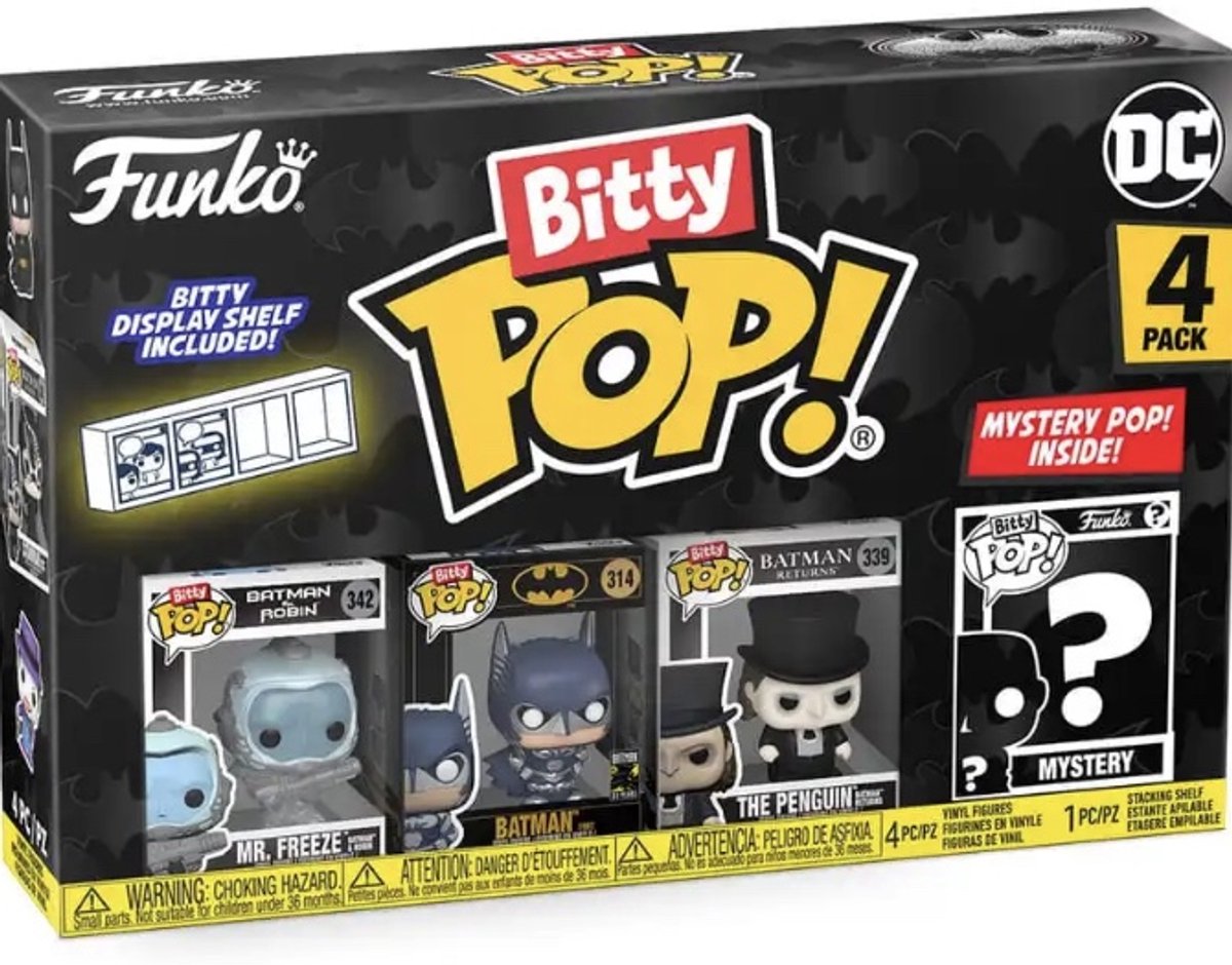 Funko Bitty Pop ! - M. Freeze, Batman, le Pingouin Mystère Pop ! de DC Batman