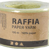 Creativ Company Paper Raffia Raffia yarn vert, 100m