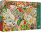 Trefl puzzle carte du monde antique - 1000 pièces en carton pédagogique.