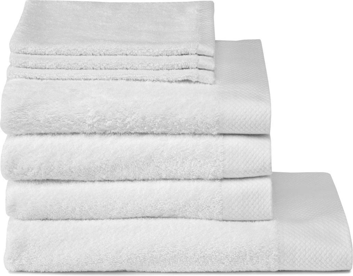 Ensemble combiné Seahorse pure 7 pièces ensemble textile de bain blanc (3xwh+3xbd+ 1xdl)
