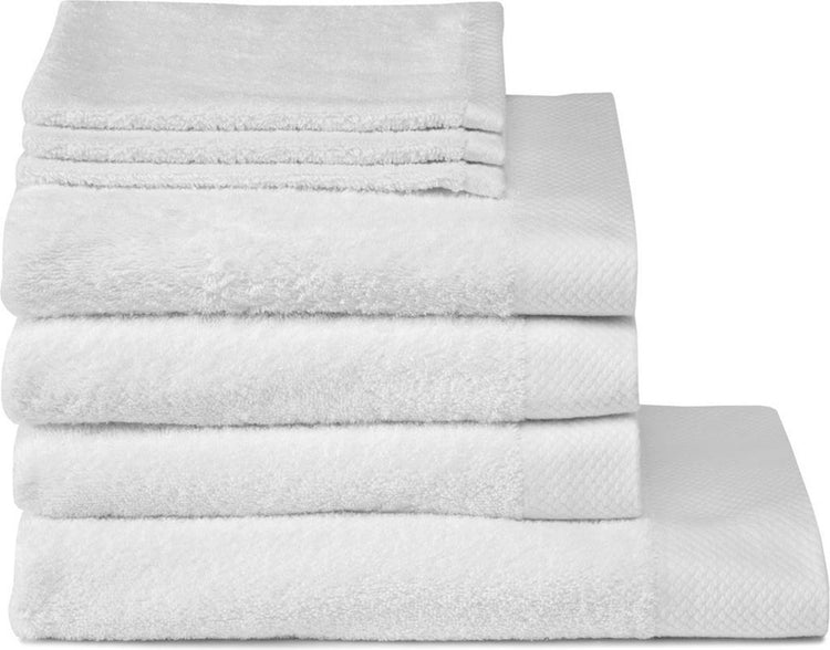 Ensemble combiné Seahorse pure 7 pièces ensemble textile de bain blanc (3xwh+3xbd+ 1xdl)