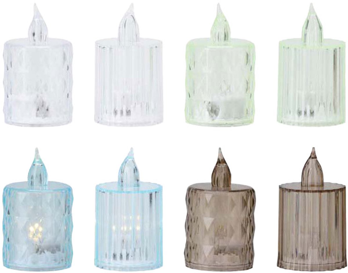 Bougie avec LED, 24 pcs.