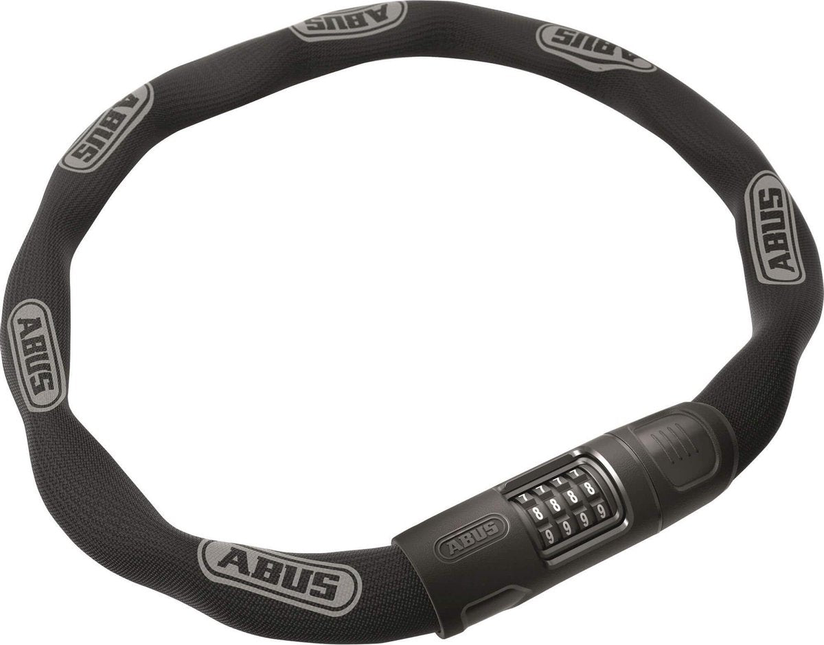 Verrouillage de la chaîne ABUS 8808C 110 - Black, 8 mm carré, code réglable