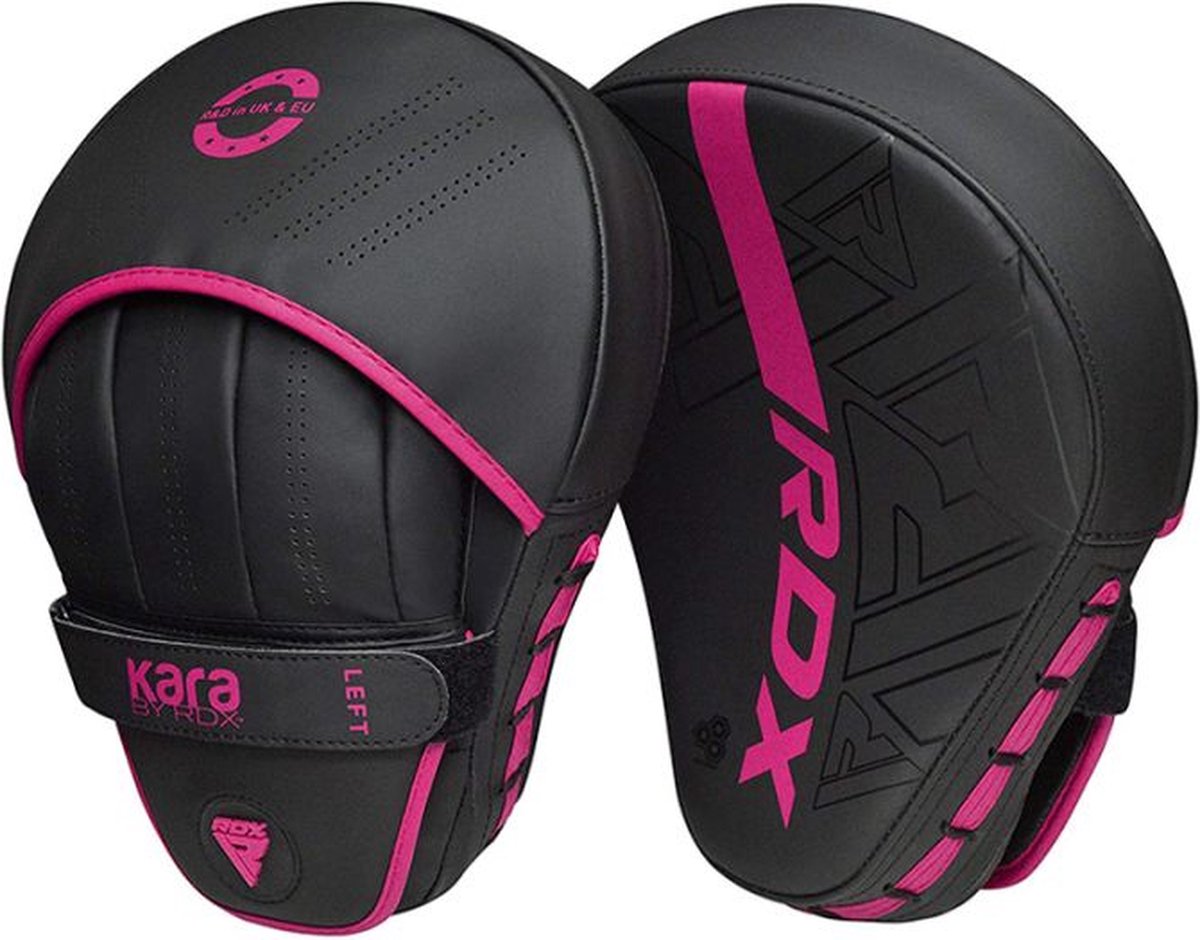 Rdx sports f6 kara focus mitts - punch pads - boxe pads - focus pads - rose - set
