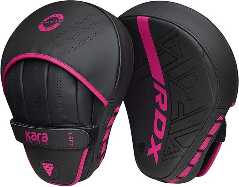 Rdx sports f6 kara focus mitts - punch pads - boxe pads - focus pads - rose - set