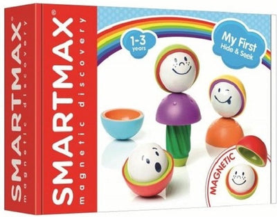 Smartmax ma première cachette - jouets sensoriels magnétiques - ensemble à empiler avec des visages fous - jouets éducatifs pour les tout-petits - à partir de 1 an