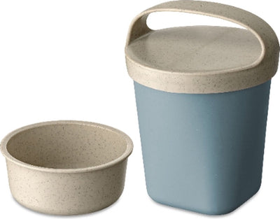 Koziol boite snack-avec-couvercle-et-insert-0-5-l-fleurs-naturelles-bleu-bio-bio-circulaire--buddy