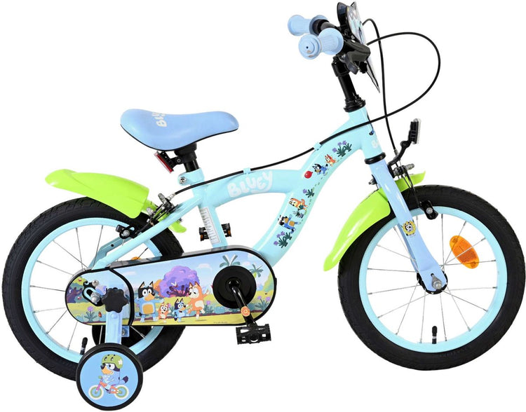 Vélo pour enfants Bluey - 14 pouces - bleu clair - deux freins à main