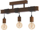 Plafonnier Eglo townshend 4 - e27 - 55 cm - marron