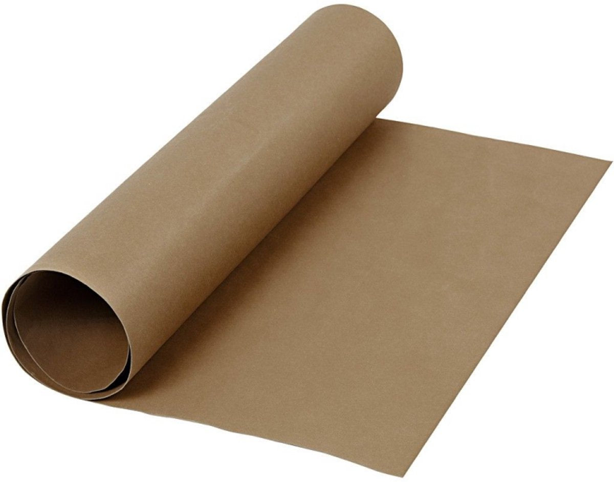 Papier en cuir faux marron foncé, 1mtr.