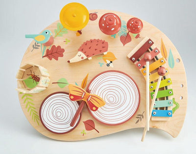Tender leaf jouets tendre feuille préscolaire - table musicale - 50x39x21,5cm - bois - 3 ans