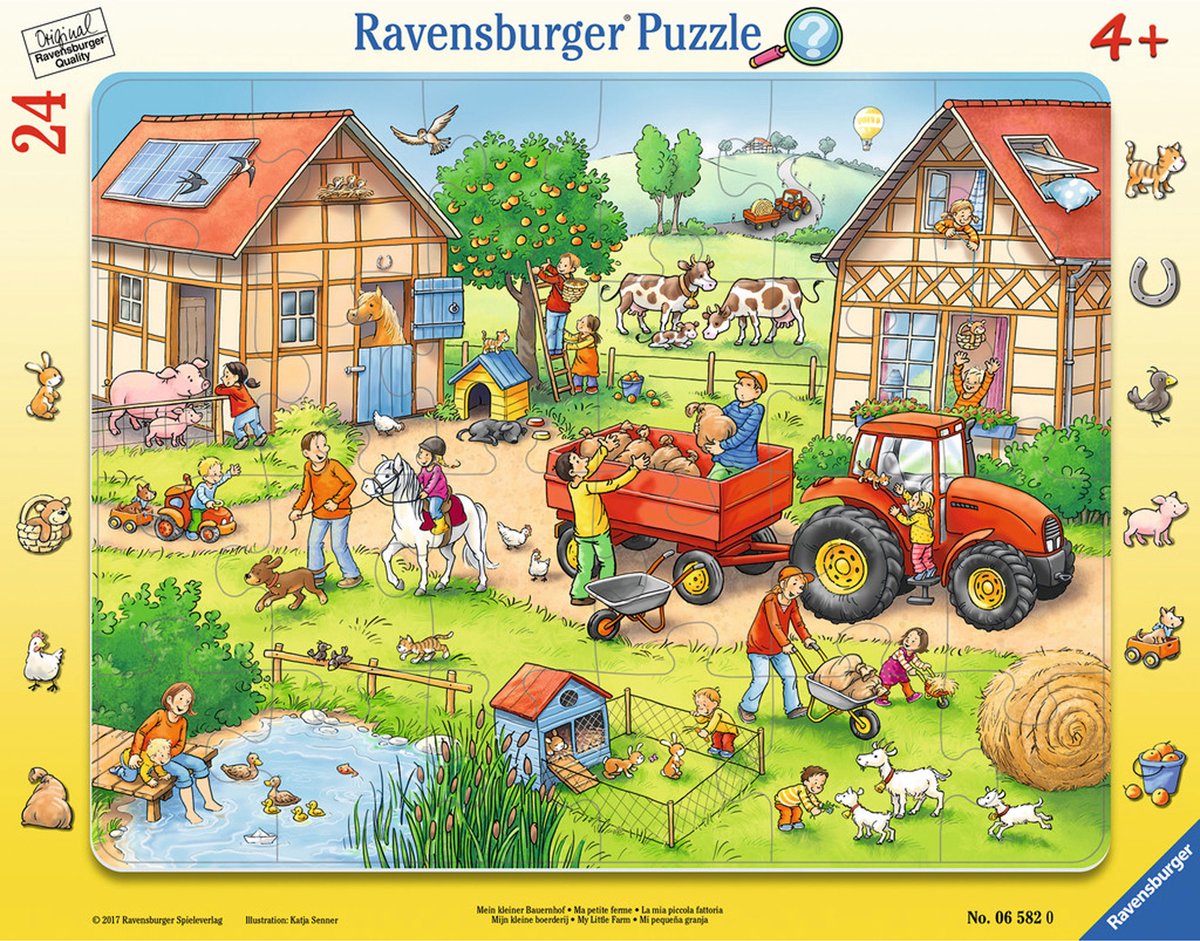 Ravensburger puzzle ferme 24 pièces - puzzle éducatif pour enfants.