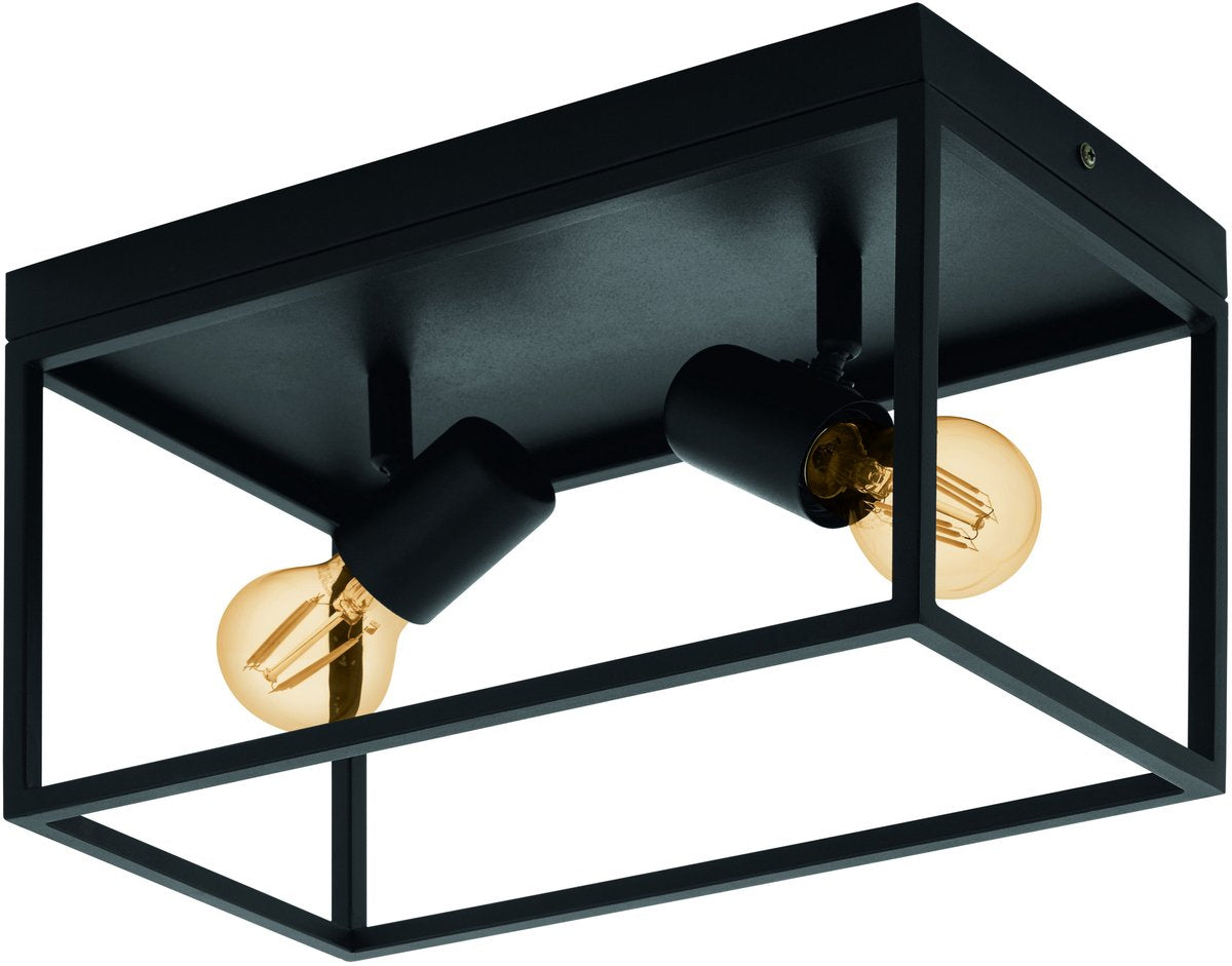 Plafonnier Eglo Silentina - e27 - 36 cm - noir
