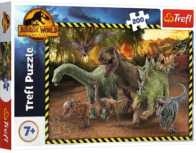 Trefl - puzzles - 200 - dinosaures du parc jurassique Universal Jurassic World