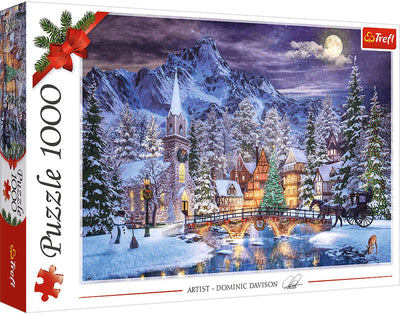 Trefl puzzle 1000 pièces - Ambiance Noël puzzle hiver.