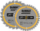 Lame de scie circulaire Dewalt 2x | 165 x 20 mm x 24 dents 36 dents | dt90270