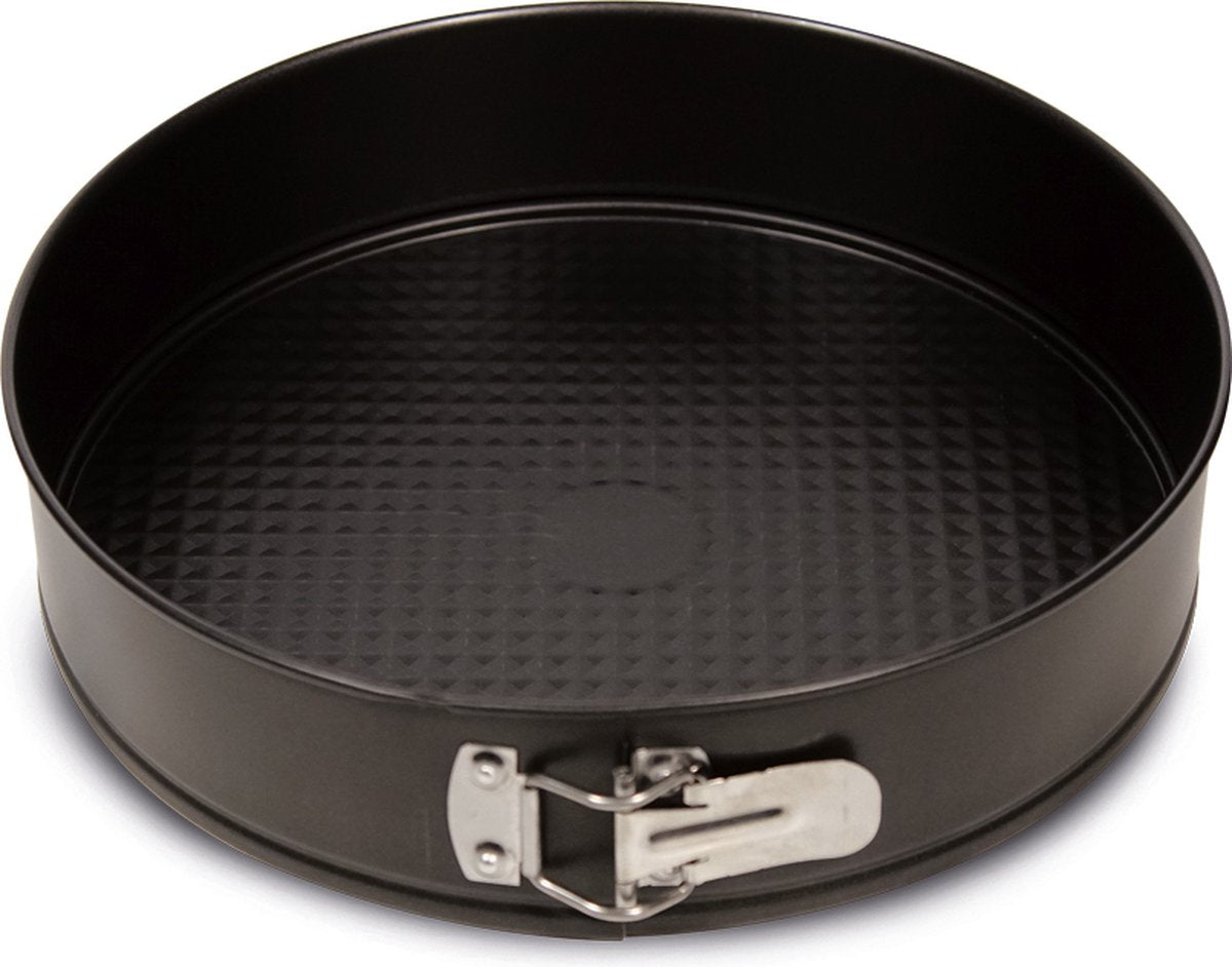Moule à charnière culinaire Basic 22 cm - moule à pâtisserie sans PFA - fond amovible - acier au carbone