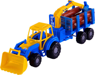 Toys Cavallino Toys Cavallino Junior avec remorque et bois, 46 cm