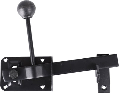 Loquet de portail de jardin Starx - avec nez - 100 x 60 x 20 mm - noir