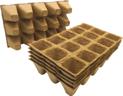 Nature - biopotplates 5 x 5 x 5cm - (6 x 15 pcs.) - pot à découper - biodégradable