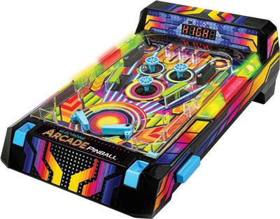 #winner arcade deluxe flipper néon - machine d'arcade - mini flipper - flipper - compteur de score électrique - y compris LED et sons d'arcade - 80328