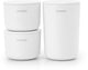 Brabantia renouveler ensemble de pots de conservation - 3 pièces - blanc