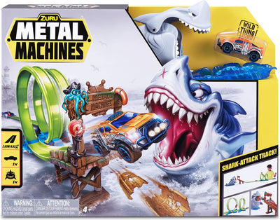 Zuru Metal Machines Shark Attack Race Course avec Datcast Auto
