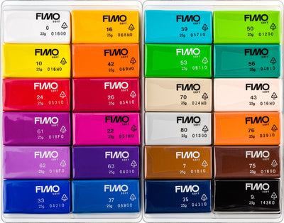 FIMO® Soft, couleurs standard, 24x25 GR 1 Boîte