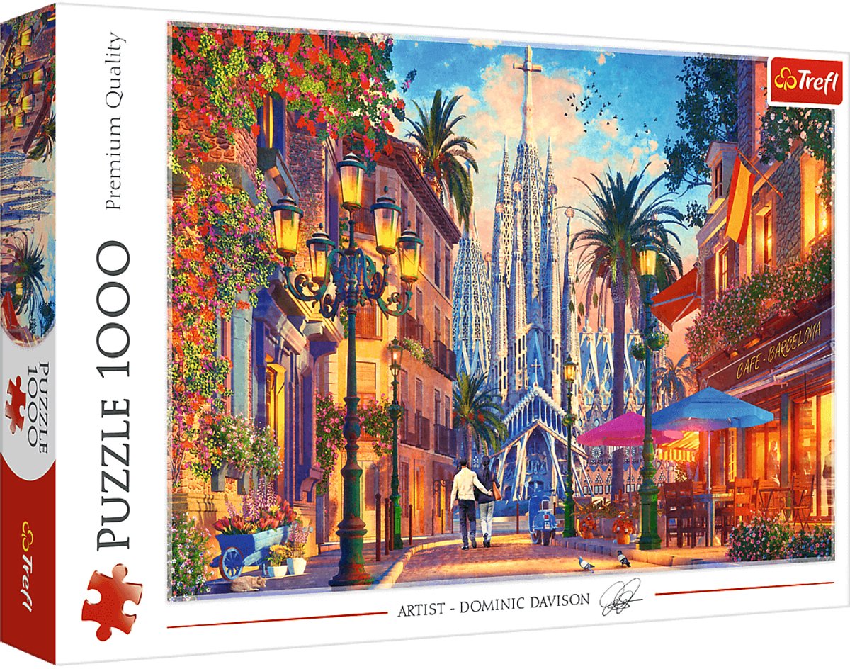 Puzzle Trefl 1000 pièces - Puzzle Barcelone Espagne.